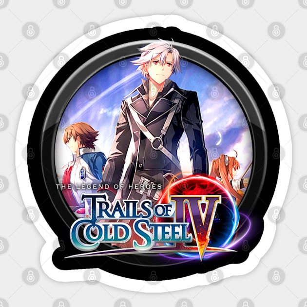 Trails of Cold Steel In Circle Logo VII Sticker by RayyaShop